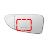 Mirror glass for Vauxhall Movano 2004 - 2020